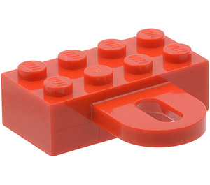 LEGO Červená Kostka 2 x 4 s Coupling, ženský (4748)