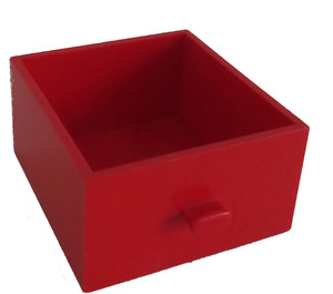 LEGO Red Drawer 4 x 4 x 2