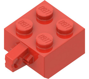 LEGO Závěs Kostka 2 x 2 Zamykání s 1 Finger Vertikální (bez otvoru pro nápravu) (30389)