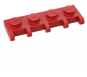 LEGO Red Závěs Deska 1 x 4 s Auto Roof Držák (4315)