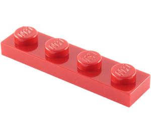 LEGO Red Deska 1 x 4 (3710)