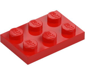 LEGO Červená Deska 2 x 3 (3021)