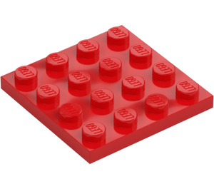 LEGO Červená Deska 4 x 4 (3031)