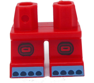 LEGO Krátké nohy s Modrá Feet s Toes (41879 / 102049)