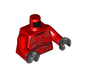 LEGO Červená Sith Trooper s Červená Brnění Minifigurka Trup (973 / 76382)