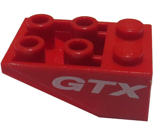 LEGO Sklon 2 x 3 (25°) Převrácený s 'GTX' Samolepka bez spojení mezi čepy (3747)