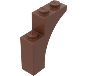 LEGO Červenohnědá Klenba 1 x 3 x 3 (13965)