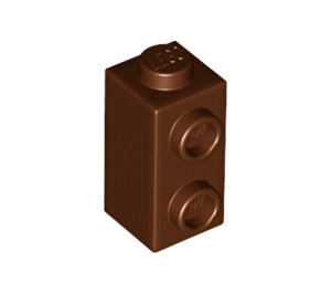 LEGO Reddish Brown Kostka 1 x 1 x 1.6 s Dva Boční hřebíky (32952)