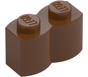 LEGO Červenohnědá Kostka 1 x 2 Log (30136)