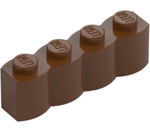 LEGO Červenohnědá Kostka 1 x 4 Log (30137)