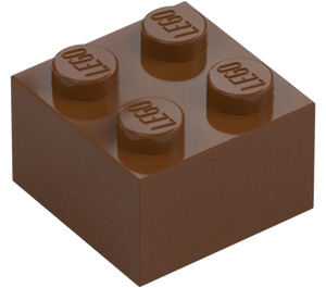 LEGO Červenohnědá Kostka 2 x 2 (3003 / 6223)