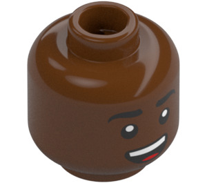 LEGO Finn Minifigurka Hlava (Zapuštěný pevný cvoček) (3626 / 34921)