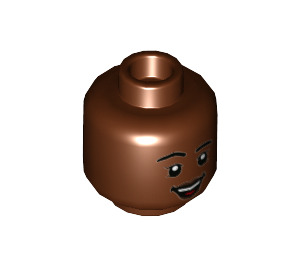 LEGO Izzy Hawthorne Minifigure Hlava (Zapuštěný masivní čep) (3626 / 93054)