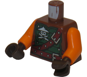 LEGO Červenohnědá Ninjago Trup (973)