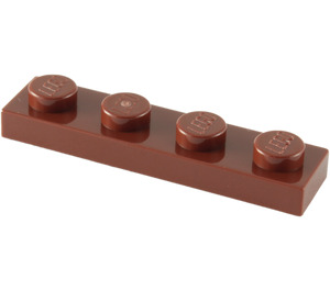 LEGO Reddish Brown Deska 1 x 4 (3710)