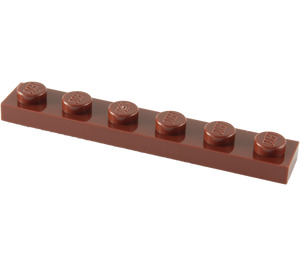 LEGO Reddish Brown Deska 1 x 6 (3666)