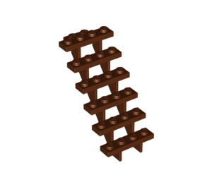 LEGO Reddish Brown Schodiště 7 x 4 x 6 Open (30134)