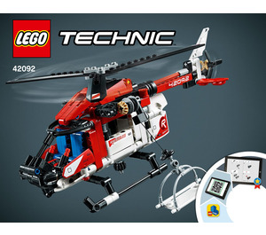 LEGO Rescue Helicopter 42092 Instrukce