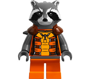 LEGO Raketa Raccoon s Šedá Srst a oranžová Oblek Minifigurka