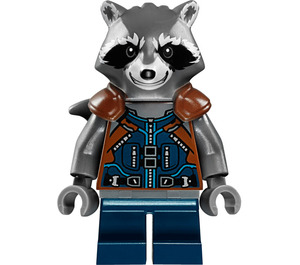 LEGO Raketa Raccoon s Šedá Srst a Reddish Hnědá Horní Minifigurka