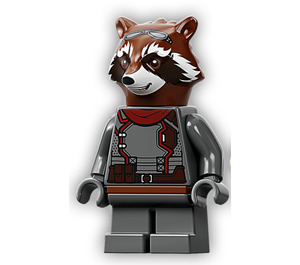 LEGO Raketa Raccoon s Reddish Hnědá Srst a Šedá Oblek Minifigurka