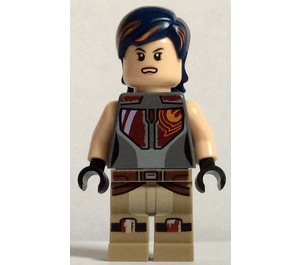 LEGO Sabine Wren s Dark Modrá Vlasy Minifigurka