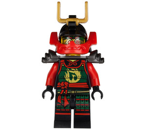 LEGO Samurai X (Nya) s Pearl Dark Šedá Ramenní brnění  Minifigurka