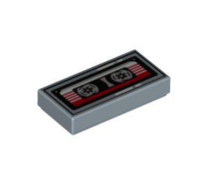 LEGO Dlaždice 1 x 2 s Cassette Tape s Groove (1808 / 3069)