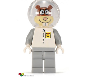 LEGO Sandy Cheeks Astronaut s Šedá Nohy Minifigurka