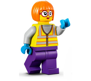 LEGO Sanitation Worker Shirley Keeper s Vibrant Žlutá Vesta Minifigurka