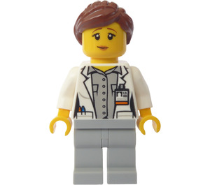 LEGO Scientist s Reddish Hnědá Vlasy Minifigurka