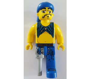 LEGO Scurvy Pes, wooden Noha - 4 Juniors Pirate Minifigurka