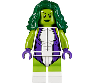 LEGO She-Hulk s Dark Fialová Ruce Minifigurka