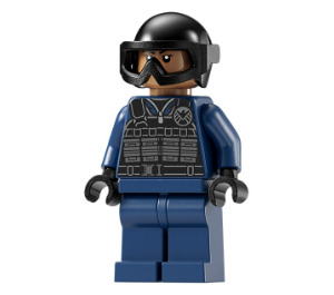 LEGO Štít Agent s Tactical Vesta (ženský) Minifigurka