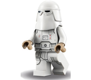 LEGO Snowtrooper (ženský) s Světlo Tělová Hlava Minifigurka