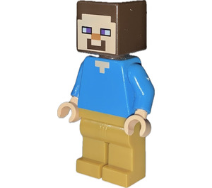 LEGO Steve s Perlově zlatá Nohy Minifigurka