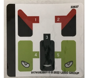 LEGO Samolepka Sheet for Set 30434