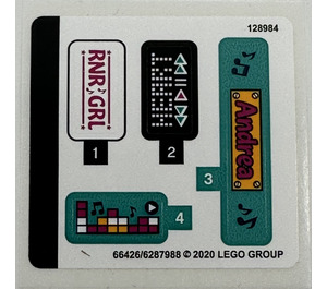 LEGO Samolepka Sheet for Set 41390 (66426)
