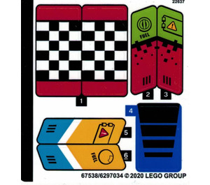 LEGO Samolepka Sheet for Set 60260 (67538)