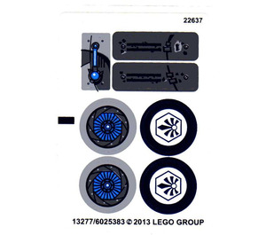 LEGO Samolepka Sheet for Set 70003 (13277)