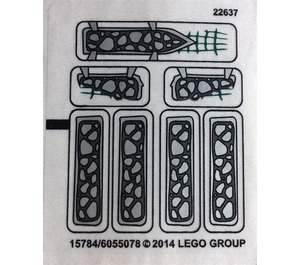LEGO Samolepka Sheet for Set 70126 (15784)