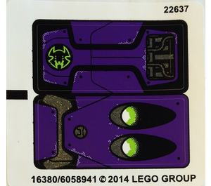 LEGO Samolepka Sheet for Set 70128 (16380)