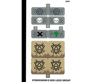 LEGO Sticker Sheet for Set 71721 (67959)