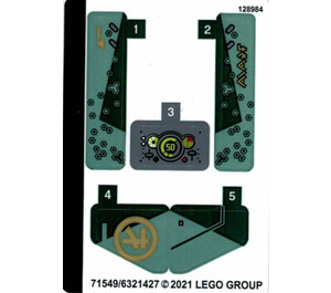 LEGO Samolepka Sheet for Set 71745 (71549)