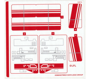 LEGO Sticker Sheet for Set 75249 (63966)