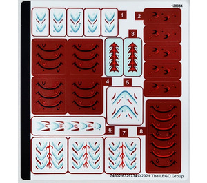 LEGO Sticker Sheet for Set 76177 (74502)