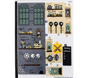 LEGO Sticker Sheet for Set 76397 (91704)