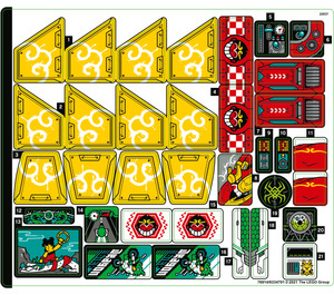 LEGO Samolepka Sheet for Set 80023 (76914)