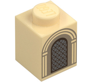 LEGO Kostka 1 x 1 s Arched Okno (3005 / 104894)