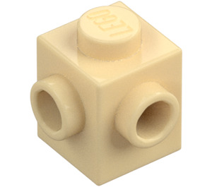 LEGO Barva opálení Kostka 1 x 1 s Dva Cvočky na Adjacent Strany (26604)